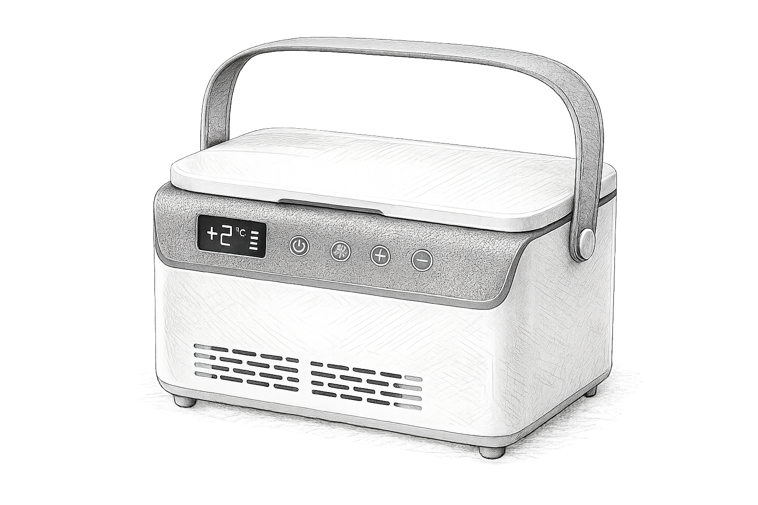 Thermova portable medical cooler sketch
